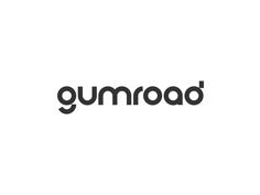 the word gumroad is written in black and white on a white background,