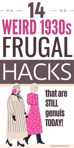 In this post I'll show you 14 frugal hacks from te 1930s that are beyond brilliant, so you can master ways to save money. Need to know how you can take your frugal living to the next level? Then head over to the blog to learn these frugal hacks. Cheap Living | Money tips | Living cheap saving money | Saving money frugal living | Frugal living | Frugal Hacks Living Cheap Saving Money, Living Cheap, Frugal Hacks, Living Frugal, Frugal Habits, Saving Money Frugal Living, Money Frugal, Frugal Lifestyle, Savings Strategy