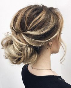 Unique Wedding Hairstyles, Messy Hair Updo, Elegant Wedding Hair, Best Wedding Hairstyles, Hairstyles Updo, Low Bun