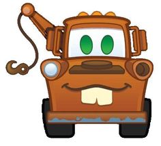 an image of a cartoon truck with eyes