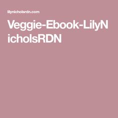 the title for vegagie - e book - livn icholsddn