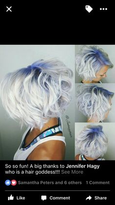 Med Hair, Character Hair, Short Ombre, Popular Short Hairstyles, Shadow Root, Platinum Hair, Haircut And Color, Pastel Hair, Cool Hair Color