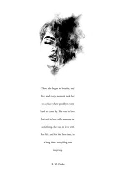 a black and white drawing of a woman's face with the words, there is no reason to breathe