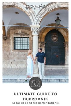 the ultimate guide to dubrovinik in croatia for couples and their families with text overlay