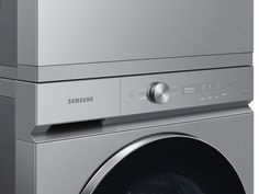 the front view of a samsung washing machine