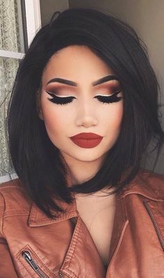 New Years Eve Makeup, Prom Hairstyles For Short Hair, Makijaż Smokey Eye, Hair Styles 2017, Trendy Makeup, Vintage Makeup, Prom Makeup, Makeup Trends, Trendy Hairstyles