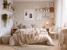 #beige #aesthetic #bed #cozy #viralpost Taupe Room Bedroom, Beige Aesthetic Bedroom Ideas, Room Decor Ideas Beige, Beige Aesthetic Room Ideas, Room Beige Aesthetic, Beige Bedding Aesthetic, Women Room Ideas Bedrooms, Beige Room Ideas, Beige Room Aesthetic