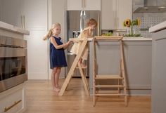 Montessori Tower Kitchen Helper Tower Learning Tower - Etsy Kitchen Helper Stool, Montessori Tower, Helper Stool, Kitchen Helper Tower, Kitchen Tower, Helper Tower, Furniture For Kids, Toddler Step Stool, Toddler Kitchen