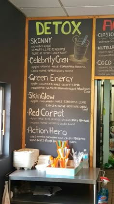 Healthy Juice Bar Design, Gym Cafe Menu Ideas, Juice Bar Design Interiors Small Space, Juicing Business Ideas, Small Juice Bar Design Ideas, Juice Store Design Interiors, Spa Juice Bar