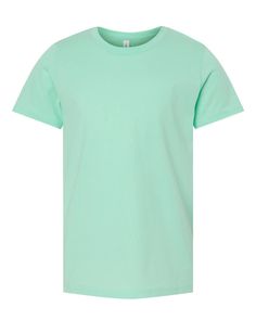 Youth Jersey Short Sleeve T-Shirt - MINT - XL | Bella + Canvas Youth Jersey T-Shirt in Mint Size XL | Ringspun Cotton CVC, CV, BCCVC, B, BC Green Tshirt Outfit, Mint Outfit, Mint Green Shirts, Mint Shirt, Green Shirts, Old Row, Senior Shirts, Cheer Shirts, T Shirt Photo