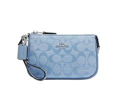 Top Rated COACH Women's Nolita 15 in Signature Chambray in Cornflower, bags Blue Coach Bag, Blue Coach, Coach Outlet, Coach Bag, Top Rated, 4 H, Smooth Leather, Chambray, Coach Bags