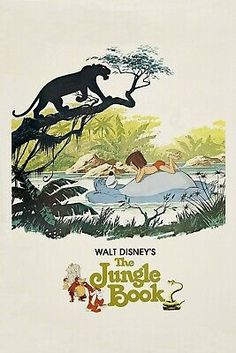 the jungle book poster for walt's animated movie