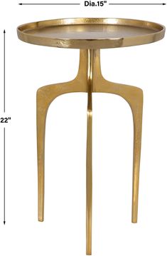 the side table is shown with measurements for each item in front of it and on the bottom