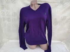 90s Vintage Ralph Lauren Merino Wool Purple Pullover/Sweater Polo Long Sleeve. Size S-M. Pullover in excellent vintage condition. Bust 104cm (41in), sleeve 66cm (26in), pullover length 66cm (26in). Wool Purple, Purple Pullover, Sweater Polo, Polo Long Sleeve, Vintage Ralph Lauren, 90s Vintage, Pullover Sweater, Pullover Sweaters, Sweater Outfits