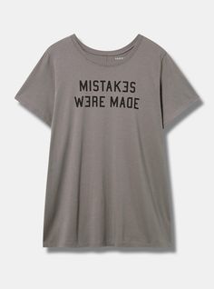 Mistakes Classic Fit Heritage Jersey Crew TeeMistakes Classic Fit Heritage Jersey Crew Tee, GREY Seersucker Pants, Black Graphic Tees, Plus Size Vintage, Top Shirt Women, Knit Sleeve, Jersey Knit Fabric, Lace Shirt, Knit Shirt, Long Sleeve Lace