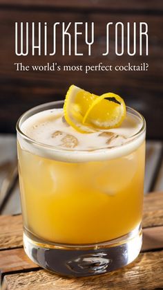 an advertisement for the whiskey sour