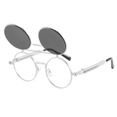 PRICES MAY VARY. DOUBLE LENSES FLIP-UP SUNGLASSES: This pair of retro polarized flip sunglasses included 2 parts: the lenses and the frame, Dollger Double-layer lens steampunk flip-up sunglasses can be used as a pair of sunglasses and a pair of flat glasses, these are more than perfect for trendy and fashionable men and women who are looking for budget-friendly designer-inspired sunglasses UV400 PROTECTION & HD POLARIZED LENS: UV400-rated vintage flip-up men's sunglasses are essential to protect Duckie Dale, Flip Sunglasses, Retro Adjustable Metal Sunglasses, Black Steampunk Sunglasses With Tinted Lenses, Steampunk Sunglasses With Tinted Lenses, Retro Metal Sunglasses With Gradient Lenses, Steampunk Sunglasses With Tinted Adjustable Lenses, Flip Up Sunglasses, Circle Glasses