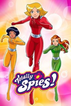 the cartoon poster for totally spice's shows three women in red and green outfits