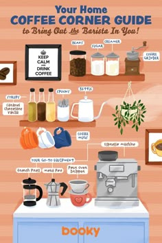 the coffee corner guide to bring out as baristain in you infographical