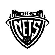 the brooklyn nets logo on a white background