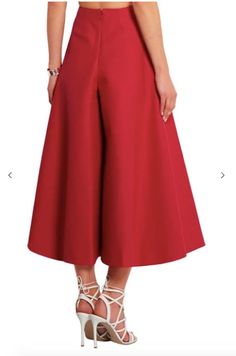 PDF sewing pattern for extra wide leg pants in plus sizes 1XL - 5XL Mid calf length A-line palazzo culottes with high waist, side seam pockets, back zipper and faced waistline. Enjoy a lot of movement with this show stopping trousers. Here's a link to size XS - XL https://etsy.me/3sazdT6 Please check the size chart and ask any questions about this item before you buy it. You'll get fabric yardage and short instruction on how to sew this garment. Please note, you'll need some sewing knowledge and A-line Bottoms In Solid Color For Summer, A-line Solid Color Bottoms For Summer, Summer Evening A-line Bottoms, A-line Pleated Skirt For Evening, Elegant Solid Color Full Skirt, Elegant Full Skirt In Solid Color, Elegant Bottoms With Lined Skirt And Wide Hem, Solid A-line Bottoms For Party, High Waist Culottes For Evening