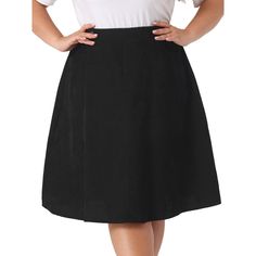 The Plus Size Skirt for Women Casual Knee A-Line Faux Suede Skirts is a blend of comfort and style. The A-line design of this skirt ensures a flattering fit for plus-size women of all body types. The knee length adds a touch of sophistication and modesty to the overall look, making it suit for casual or semi-formal occasions. It is versatile enough to be paired with a variety of tops and shoes. This skirt is easy to care for, simply hand wash or machine wash at a low temperature to maintain its Suede Skirts, Long Jean Skirt, Plus Size Skirt, Faux Suede Skirt, Midi Flare Skirt, Skirt For Women, Party Skirt, Slip Skirt, Suede Skirt