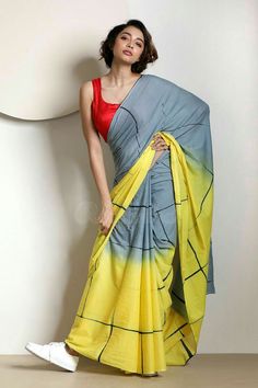 50 Blouse Designs, Cotton Sarees Handloom, Sari Blouse Designs, Indian Silk Sarees, Simple Sarees, Saree Silk, Saree Trends, Elegant Saree, Stylish Sarees