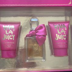 Juicy Couture Viva La Juicy Perfume Stray,Body Souffl, And Shower Gel Juicy Perfume, Body Souffle, Shower Gel, Juicy Couture, Bath And Body, Shower, Couture, Pink, Women Shopping