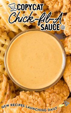 the cover of copycat chick - fil - d sauce, featuring fried chicken