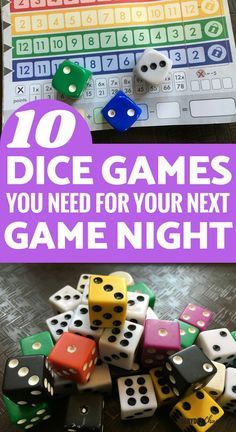 dice game with the words 10 dice games you need for your next game night