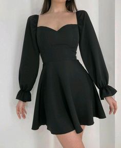 Black Dresses Classy, Cute Short Dresses, Black Short Dress, Dressy Outfits, Dress Party