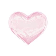 a pink heart shaped object on a white background