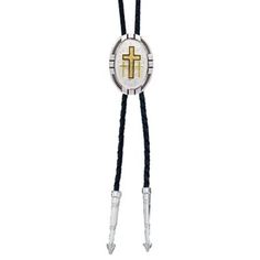 Montana Silversmiths New Tradition Bolo Tie with Triple Cross, BT26-855 Montana Silversmith Jewelry, Western Bolo Tie, Four Directions, Silver Arrow, Silver Theme, 22 Carat Gold, Tie Men's, Tie Clips, Bolo Tie