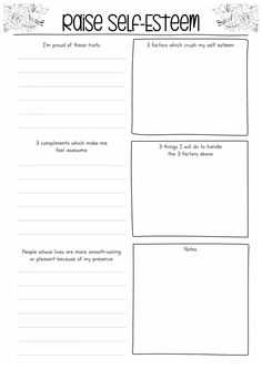 Worksheets for self esteem 7 Search into our collection for more related image. Remember to share your favorite finds with your friends! Simply click on the image to save it, or right-click and choose Save As Building Confidence Worksheets, Self Development Activities, Identifying Stressors Worksheet, In School Suspension Worksheets, Coping Strategies Worksheet, Christian Counseling Worksheets, Self Care Worksheet Free Printable, Low Self Esteem Activities, Free Counseling Worksheets