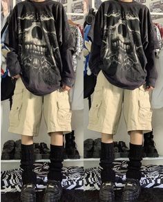 Y2k Grunge Style Outfits, Cybergrunge Outfit Men, Emo Streetwear Fashion, Baggy Emo Outfits Male, Quackity Inspired Outfits, Losercore Outfits Men, Grudge Aesthetics Outfits Male, Masc Y2k Outfits, Queer Masc Fashion