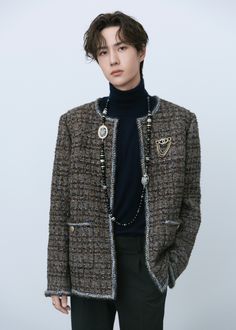 Luoyang, Chanel Inspired, Clothing Websites, Wang Yibo, Kpop Outfits, Tweed Jacket, Asian Fashion, Paris Fashion Week, Outfit Of The Day