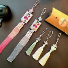 "✯ An ornament to Hanbok, Clothing, Bags ✯ Home Decor - Hanging decoration for wall, doorknob, closet handle, cabinet, or window ✯ Car Mirror Decor ✯ Great for gift wrapping accent ✯ Perfect as a gift or just to treat yourself Silky soft and delicate texture. Authentic & 100% made in Korea! Norigae is a traditional Korean accessory that women decorated Korean traditional clothes(Hanbok) top or skirt. You can find K-pop stars wearing them for performance or music videos as well. In addition to de Meditation Essentials, Car Mirror Decor, Hanbok Top, Korean Decor, Decoration For Wall, Beach Wedding Coral, Car Mirror Decorations, Emblem Embroidery