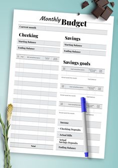 Money Budget Planner - An easy way to plan and calculate a budget. Budget your projects, life, and savings more efficiently with the simple Money Budget Planner. You can keep track of your expenses and stay within your budget, set your budget goal and track your progress. #plannerlistsideas #scheduletemplatesaesthetic #plannerdesignideas #diyagendaplanner #happyplannerideas