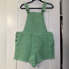 Seafoam Green Denim Overalls. New With Tags. Super Cute And Only Selling Because They Are Too Small For Me. Got From Nanamacs! Denim Overalls, Seafoam Green, Sea Foam, Pant Jumpsuit, Jumpsuit Romper, Overalls, Pants For Women, Super Cute, Rompers