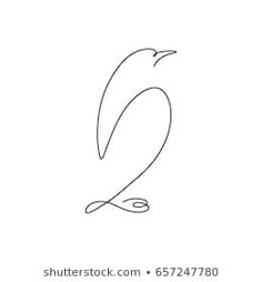 the outline of a bird on a white background