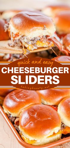 Cheeseburger Sliders Handheld Recipes, Appetizers Sliders, Bacon Cheeseburger Sliders, Recipe For A Crowd, Slider Recipe, Comfort Recipes, Slider Sandwiches, Cheeseburger Sliders, Yum Recipes