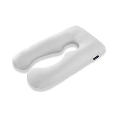 an inflatable neck pillow on a white background