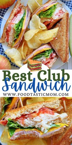 the best club sandwich recipe with potato chips