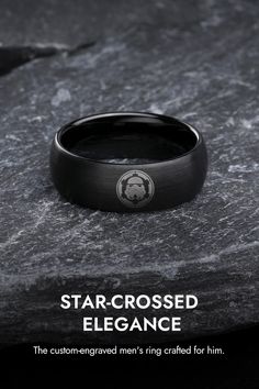 Look what May the Force be with you! From these stunning Star Wars Custom-engraved Men's Rings- perfect for that special someone in your life! #MensRings #GiftIdeas #StarWars #SpecialGift