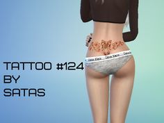 Lower Back Tattoo, Makeup Cc, Sims 4 Downloads, Female Tattoo, Sims 4 Cc, Rose Tattoos, The Sims Resource, Custom Content