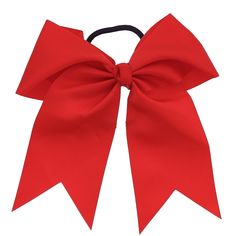 Cheerleading Hair Bows, Cheer Hair Bows, Hair Holder, Cheerleading Hairstyles, Bow Ponytail, Cheer Hair, Grosgrain Ribbon Bows, Cheer Bow