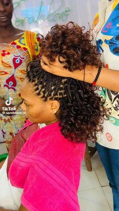 Curly Braids Hairstyles For Black Women, Short Curly Braids Hairstyles, African Hair Braiding Styles For Kids, Short Braided Hairstyle Women, Natural Braided Hairstyles Without Weave For Short Hair, Natural Hair Styles Long Hair, Short Curly Braided Hairstyles, I Pinimg Com, Short Braid Styles For Black Women