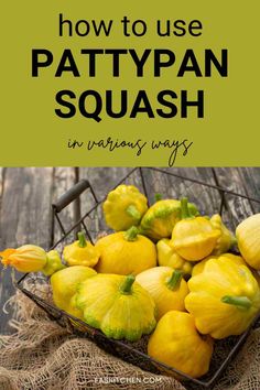 A Pinterest pin featuring a collage of vibrant pattypan squash and informative text. Explore the nutritional benefits, versatile uses, and tips on buying and storing pattypan squash. Perfect for those seeking to enhance their cooking skills and embrace healthy eating. #PattypanSquash #SquashGuide #HealthyEating Pattypan Squash Recipes How To Cook, Pattypan Recipes, Pattypan Squash Recipes, Pattypan Squash, Winter Squash Recipes, Delicious Veggies, Meat Dinners, Acorn Squash, Nutrition Health