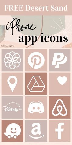 the free desert sand iphone app icons are available for all devices and their owners to use