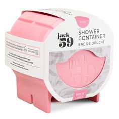 back to the 50's shower container pink